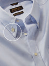 Structure Sky Solid Full Sleeve Single Cuff Classic Fit Classic Formal Two Ply Mercerized Cotton Shirt