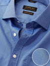 Structure Ink Solid Full Sleeve Single Cuff Classic Fit Classic Formal Two Ply Mercerized Cotton Shirt
