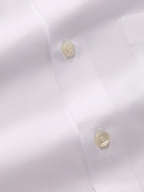 Tramonti White Solid Full Sleeve Single Cuff Tailored Fit Classic Formal Two Ply Mercerized Cotton Shirt