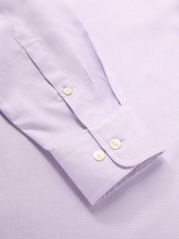 Tramonti Lilac Solid Full Sleeve Single Cuff Classic Fit Classic Formal Two Ply Mercerized Cotton Shirt