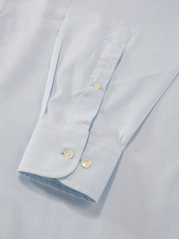 Tramonti Sky Solid Full Sleeve Single Cuff Classic Fit Classic Formal Two Ply Mercerized Cotton Shirt