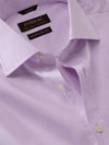 Tramonti Lilac Solid Full Sleeve Single Cuff Classic Fit Classic Formal Two Ply Mercerized Cotton Shirt
