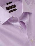 Tramonti Lilac Solid Full Sleeve Single Cuff Classic Fit Classic Formal Two Ply Mercerized Cotton Shirt