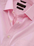 Tramonti Pink Solid Full Sleeve Single Cuff Classic Fit Classic Formal Two Ply Mercerized Cotton Shirt