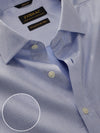 Tramonti Blue Solid Full Sleeve Single Cuff Classic Fit Classic Formal Two Ply Mercerized Cotton Shirt