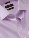 Tramonti Lilac Solid Full Sleeve Single Cuff Classic Fit Classic Formal Two Ply Mercerized Cotton Shirt