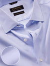 Tramonti Sky Solid Full Sleeve Double Cuff Tailored Fit Classic Formal Two Ply Mercerized Cotton Shirt