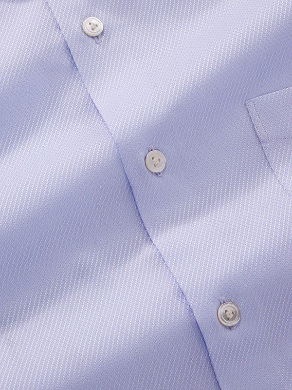 Tramonti Sky Solid Full Sleeve Double Cuff Tailored Fit Classic Formal Two Ply Mercerized Cotton Shirt