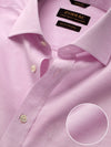 Venete  Lilac Solid Half Sleeve Classic Fit Semi Formal Super Fine Cotton Shirt