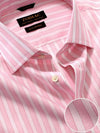 Venete  Pink Striped Half Sleeve Classic Fit Semi Formal Super Fine Cotton Shirt