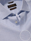 Vercelli Sky Solid Full Sleeve Single Cuff Tailored Fit Semi Formal Two Ply Mercerized Cotton Shirt