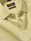 Vivace Mint Check Full Sleeve Classic Fit Semi Formal Silk Touch Egyptian Giza Cotton Shirt