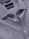 Vivace Sky Striped Full Sleeve Single Cuff Tailored Fit Semi Formal Silk Touch Egyptian Giza Cotton Shirt