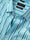Vivace Turquoise Striped Full Sleeve Single Cuff Classic Fit Semi Formal Silk Touch Egyptian Giza Cotton Shirt