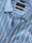 Vivace Blue Striped Full Sleeve Single Cuff Classic Fit Semi Formal Silk Touch Egyptian Giza Cotton Shirt