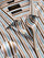 Vivace Camel Striped Full Sleeve Single Cuff Tailored Fit Semi Formal Silk Touch Egyptian Giza Cotton Shirt