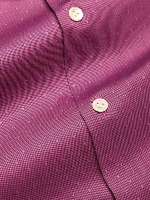 Zuccaro Lilac Solid Full Sleeve Single Cuff Classic Fit Semi Formal Two Ply Mercerized Cotton Shirt