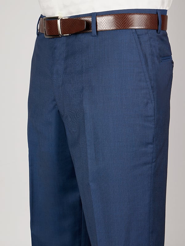 Biella Blue Tailored Fit Trouser