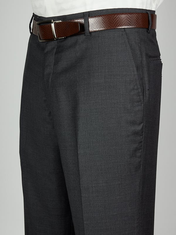 Biella Charcoal Tailored Fit Trouser