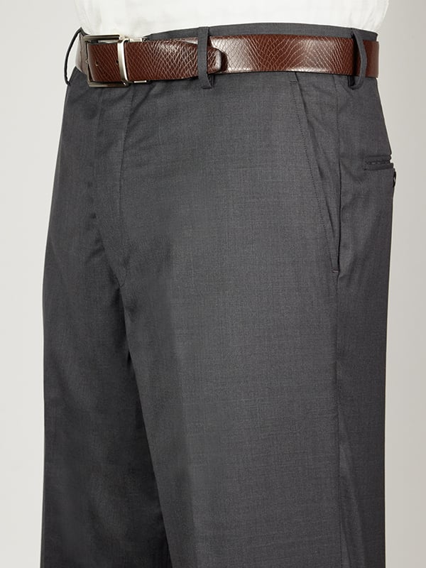 Biella Dark Grey Tailored Fit Trouser