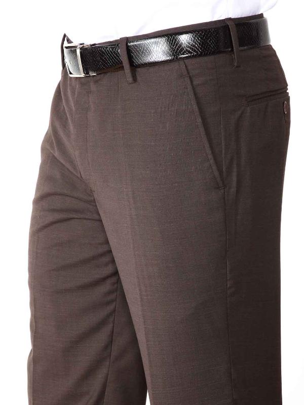 Pollone Fil-A-Fil Black Tailored Fit Blended Trousers