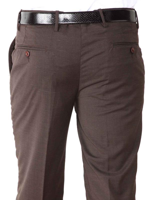 Pollone Fil-A-Fil Black Tailored Fit Blended Trousers