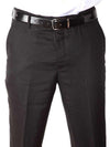 Trasita Black Tailored Fit Linen Trousers