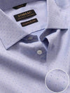 Antonello Sky Solid Full Sleeve Single Cuff Tailored Fit Classic Formal Two Ply Mercerized Cotton Shirt