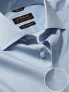 Bassano Turquoise Printed Full Sleeve Single Cuff Tailored Fit Classic Formal Cotton Shirt