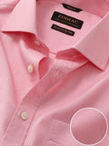 Carulli Pink Check Full Sleeve Single Cuff Classic Fit Classic Formal Two Ply Mercerized Cotton Shirt