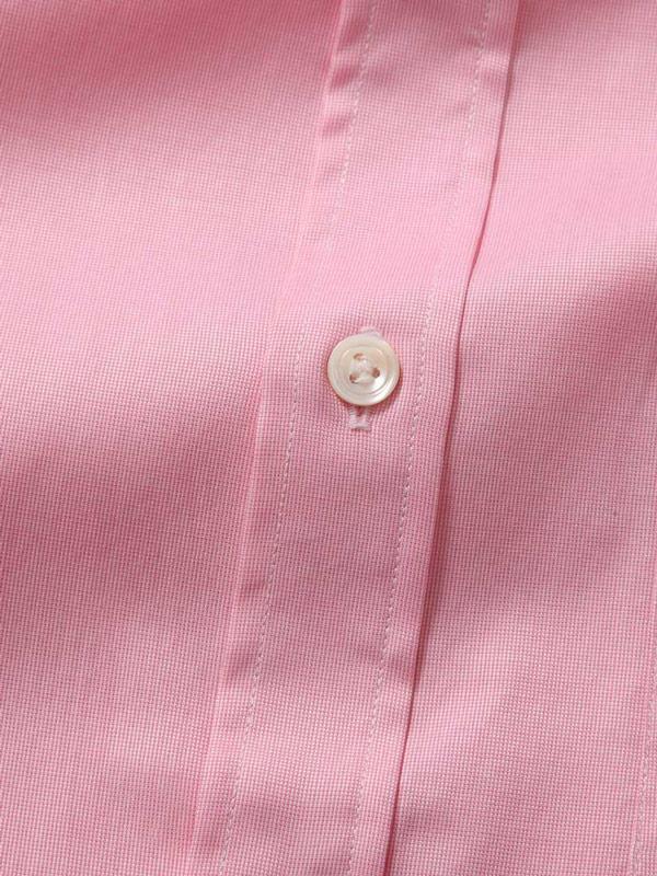 Carulli Pink Check Full Sleeve Single Cuff Classic Fit Classic Formal Two Ply Mercerized Cotton Shirt