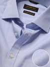 Chambray Sky Solid Full Sleeve Double Cuff Classic Fit Classic Formal Two Ply Mercerized Cotton Shirt