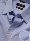 Chambray Sky Solid Full Sleeve Single Cuff Classic Fit Classic Formal Two Ply Mercerized Cotton Shirt