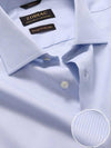 Cione Sky Solid Full Sleeve Double Cuff Tailored Fit Classic Formal Two Ply Mercerized Cotton Shirt
