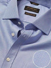 Cione Blue Check Full Sleeve Single Cuff Classic Fit Classic Formal Two Ply Mercerized Cotton Shirt