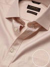 Cione Cream Check Full Sleeve Single Cuff Classic Fit Classic Formal Two Ply Mercerized Cotton Shirt