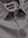 Fine Twill Dark Grey Solid Full Sleeve Single Cuff Classic Fit Semi Formal Dark Super Fine Cotton Shirt