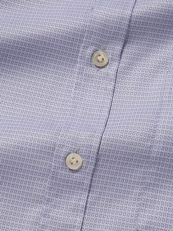 Monteverdi Sky Solid Full Sleeve Single Cuff Classic Fit Classic Formal Two Ply Mercerized Cotton Shirt