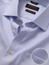 Structure Sky Solid Full Sleeve Single Cuff Tailored Fit Classic Formal Two Ply Mercerized Cotton Shirt