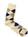 ZODIAC Beige Argyle Socks