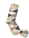 ZODIAC Beige Argyle Socks