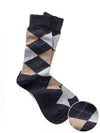 ZODIAC Black Argyle Socks