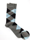 ZODIAC Argyle St. Grey Argyle Socks
