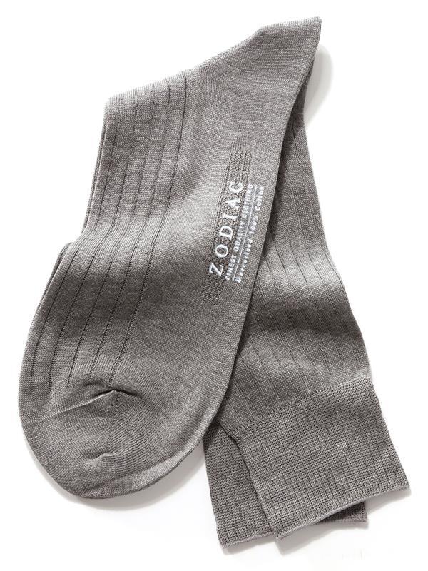 ZODIAC Light Grey Moderna Socks