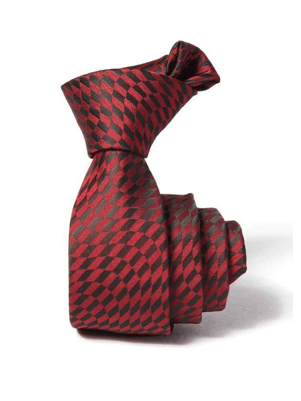 ZOD! Structure Burgundy Microfibre Tie