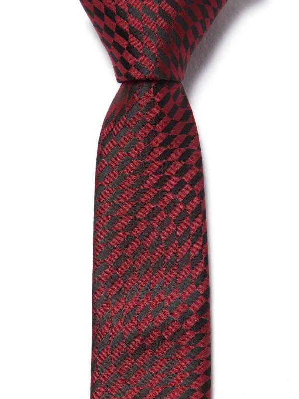 ZOD! Structure Burgundy Microfibre Tie