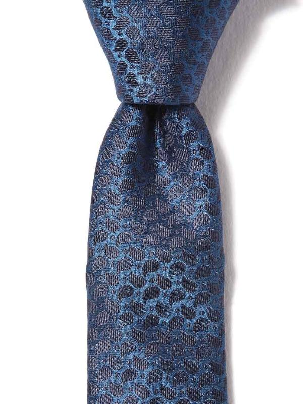 ZOD! Structure Blue Microfibre Tie