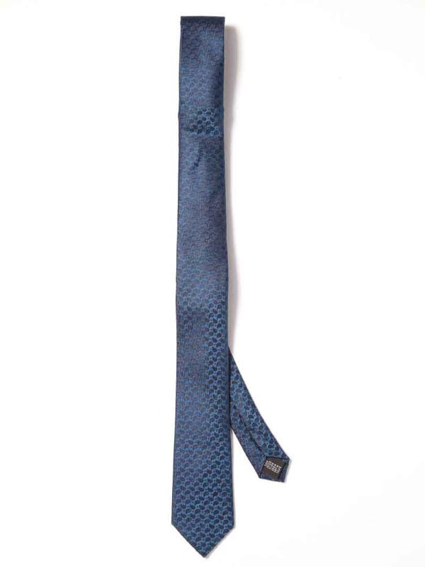 ZOD! Structure Blue Microfibre Tie
