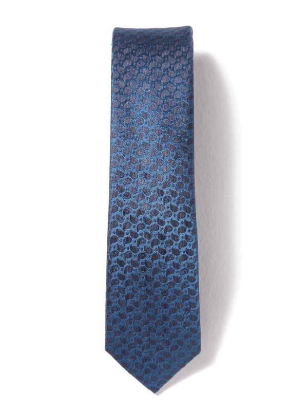 ZOD! Structure Blue Microfibre Tie