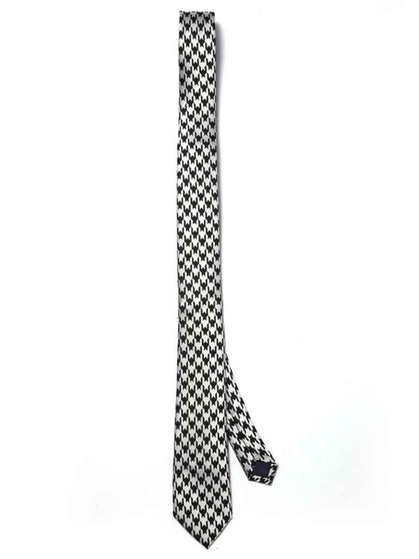 ZOD! Structure White Microfibre Tie